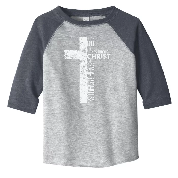 Cross With Philippians 413 Christian Toddler Fine Jersey T-Shirt