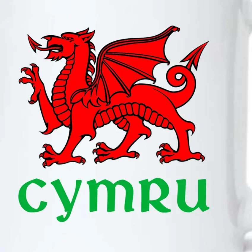 Cymru Welsh Pride Gift Red Dragon Of Wales Flag Funny Gift Black Color Changing Mug