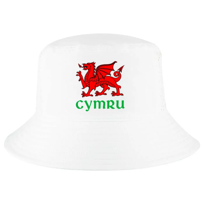 Cymru Welsh Pride Gift Red Dragon Of Wales Flag Funny Gift Cool Comfort Performance Bucket Hat