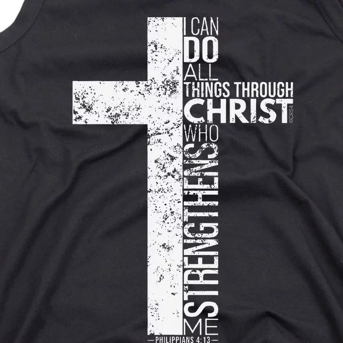 Cross With Philippians 413 Christian Tank Top