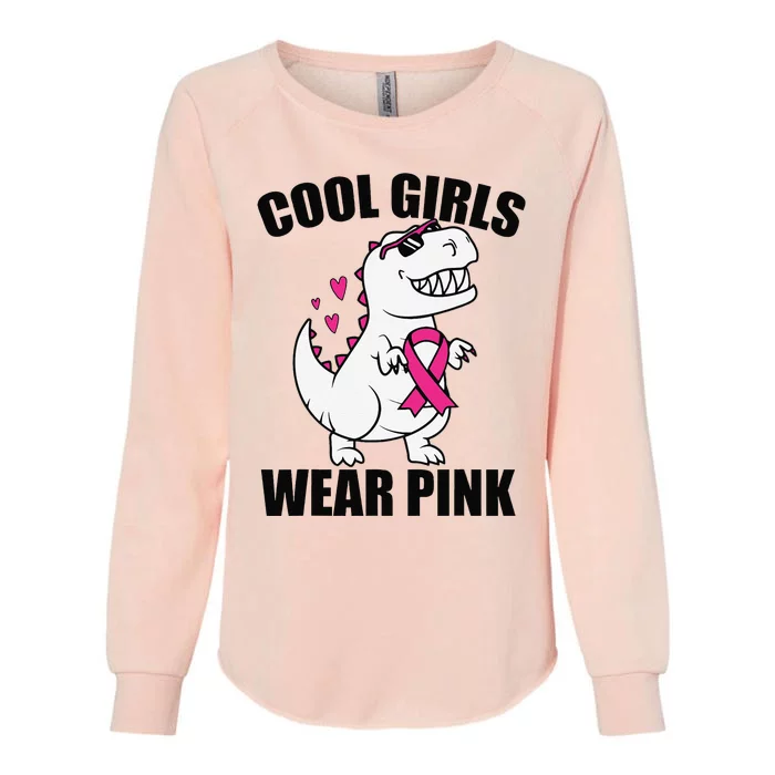 Cool Wear Pin.K Trex Breast Cancer Awareness Womens California Wash Sweatshirt