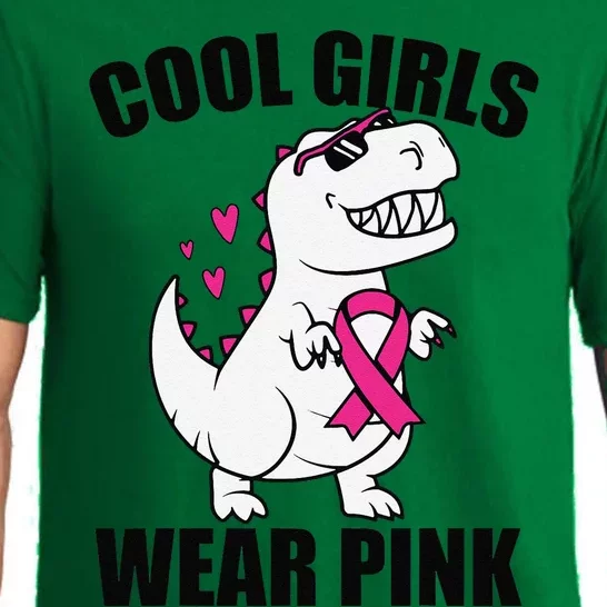 Cool Wear Pin.K Trex Breast Cancer Awareness Pajama Set