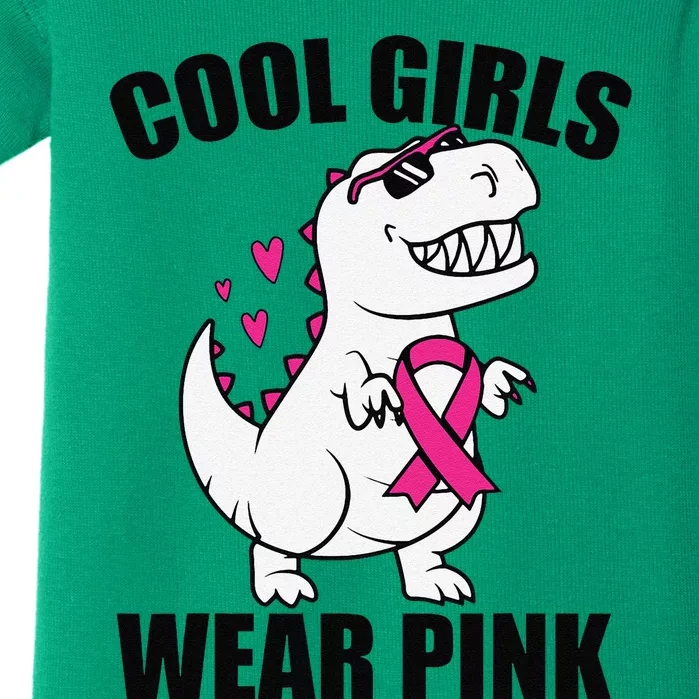 Cool Wear Pin.K Trex Breast Cancer Awareness Baby Bodysuit