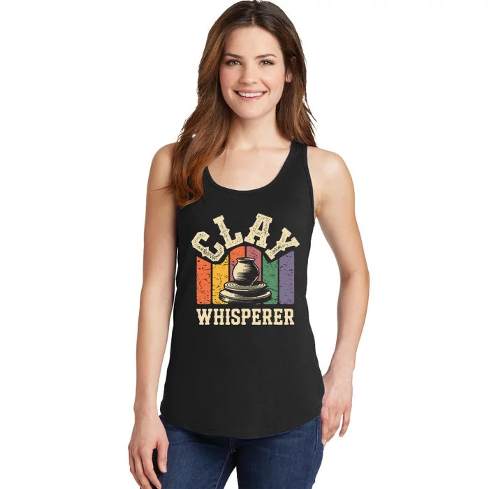 Clay Whisperer Pottery Ceramic Artist Ladies Essential Tank