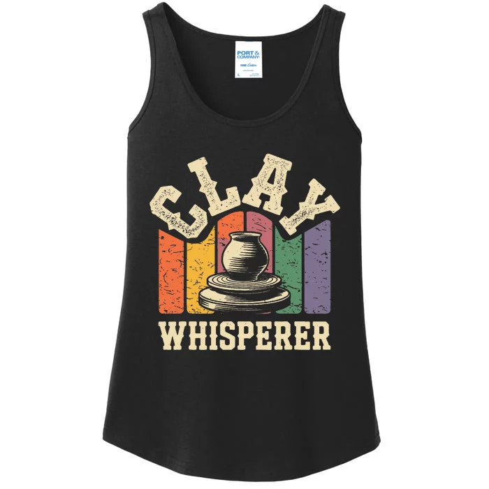 Clay Whisperer Pottery Ceramic Artist Ladies Essential Tank