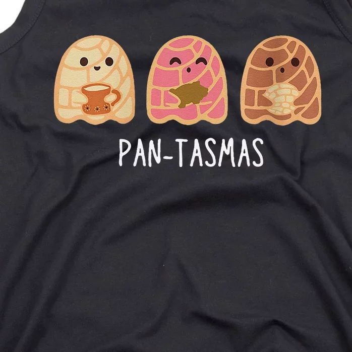 Cute Women Pantasmas Ghost Funny Spooky Conchas Mexican Ghost Tank Top