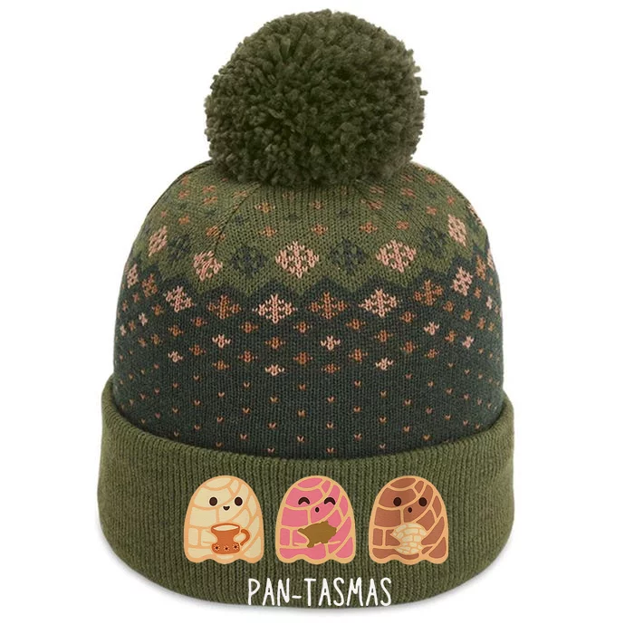 Cute Women Pantasmas Ghost Funny Spooky Conchas Mexican Ghost The Baniff Cuffed Pom Beanie