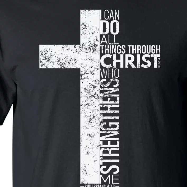 Cross With Philippians 413 Christian Tall T-Shirt