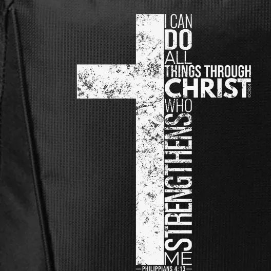 Cross With Philippians 413 Christian City Backpack