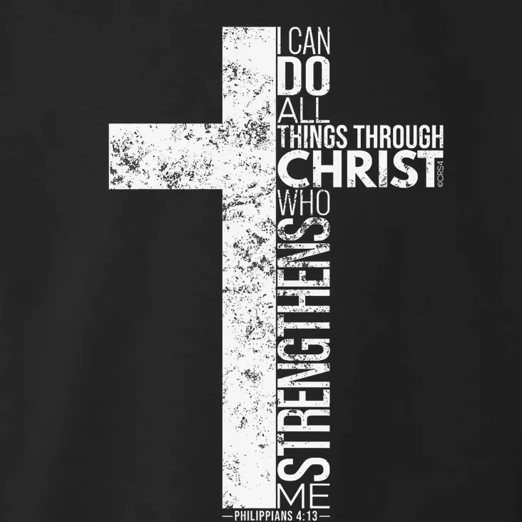 Cross With Philippians 413 Christian Toddler Hoodie