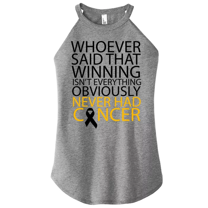 Cancer Winner Quote Women’s Perfect Tri Rocker Tank