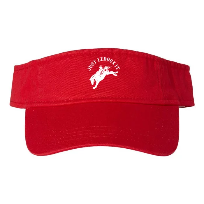 Cowboy Western Rodeo Gift Just Ledoux It Cowboy Whiskey Wine Lover Valucap Bio-Washed Visor