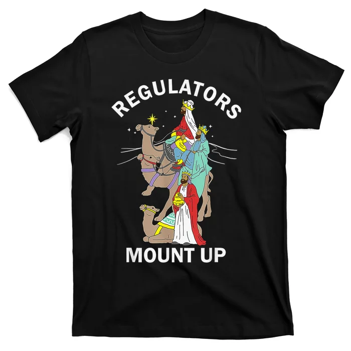 Christian Wise Regulators Mount Up Christmas T-Shirt