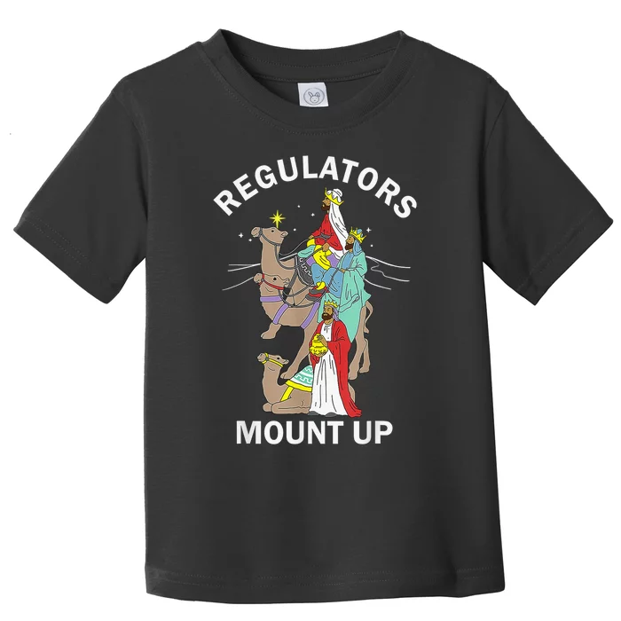 Christian Wise Regulators Mount Up Christmas Toddler T-Shirt