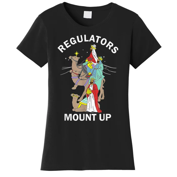 Christian Wise Regulators Mount Up Christmas Women's T-Shirt