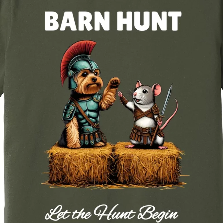 Cute Warrior Rat And Dog Premium T-Shirt