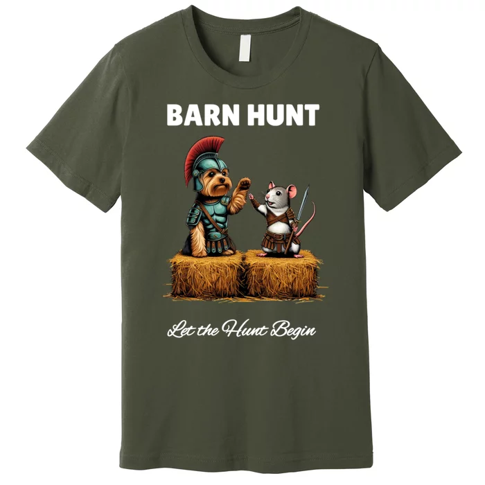 Cute Warrior Rat And Dog Premium T-Shirt