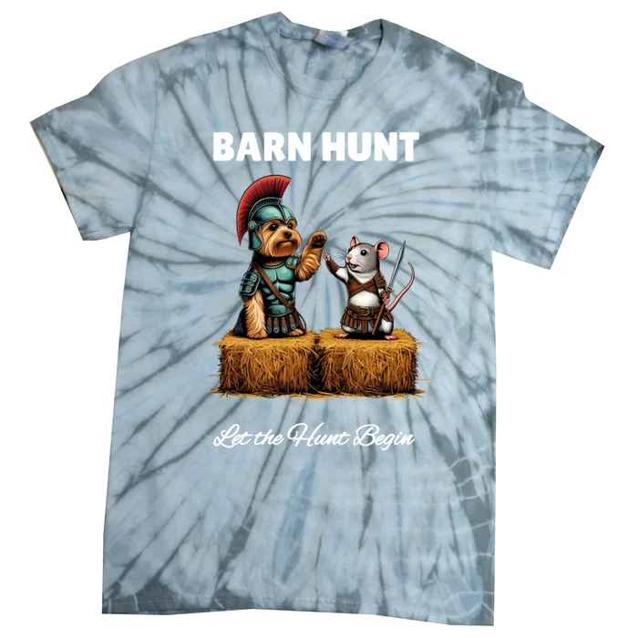 Cute Warrior Rat And Dog Tie-Dye T-Shirt