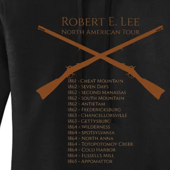 Civil War Robert E Lee North American Tour Women's Pullover Hoodie