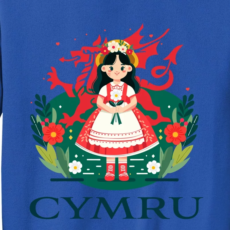 Cymru Wales Red Welsh Dragon Gift Tall Sweatshirt