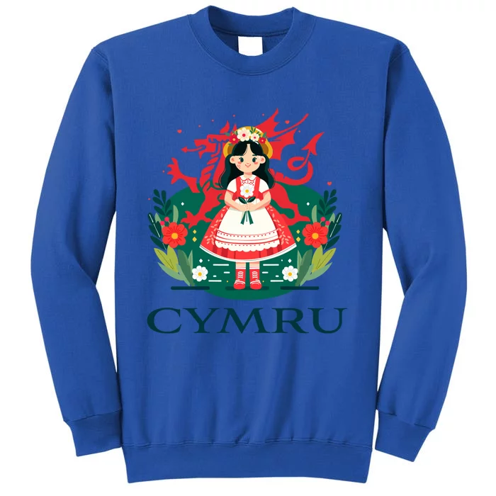 Cymru Wales Red Welsh Dragon Gift Tall Sweatshirt