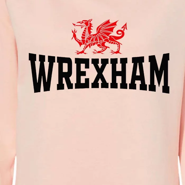 City Wales Red Dragon Wrecsam Cymru County Of Wales Womens California Wash Sweatshirt