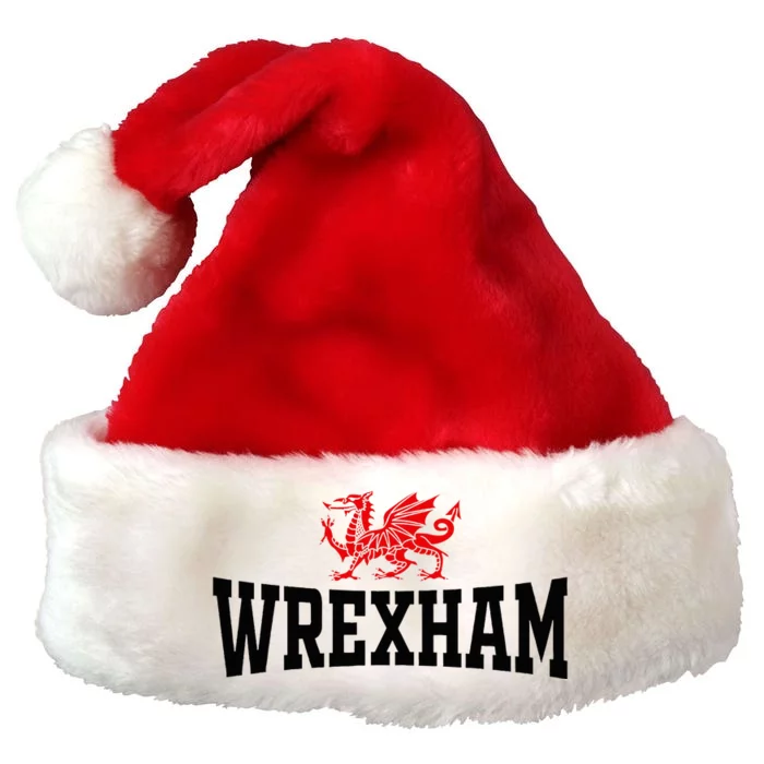 City Wales Red Dragon Wrecsam Cymru County Of Wales Premium Christmas Santa Hat