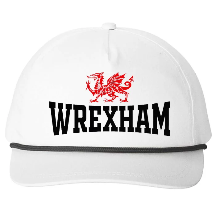 City Wales Red Dragon Wrecsam Cymru County Of Wales Snapback Five-Panel Rope Hat