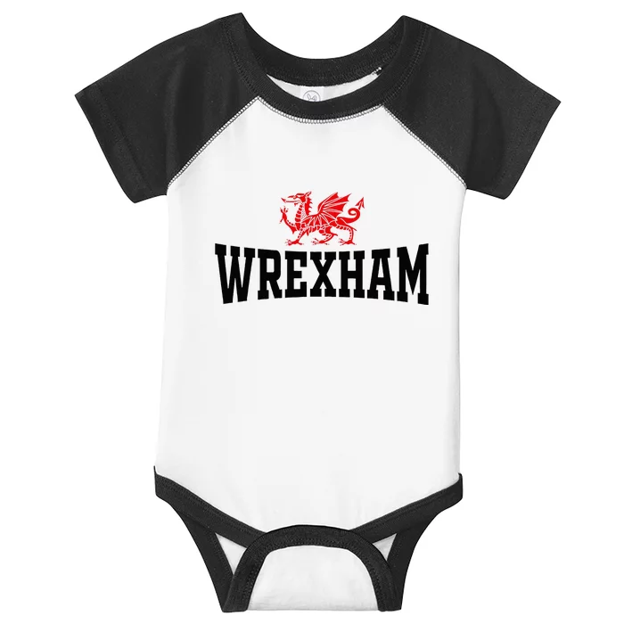 City Wales Red Dragon Wrecsam Cymru County Of Wales Infant Baby Jersey Bodysuit