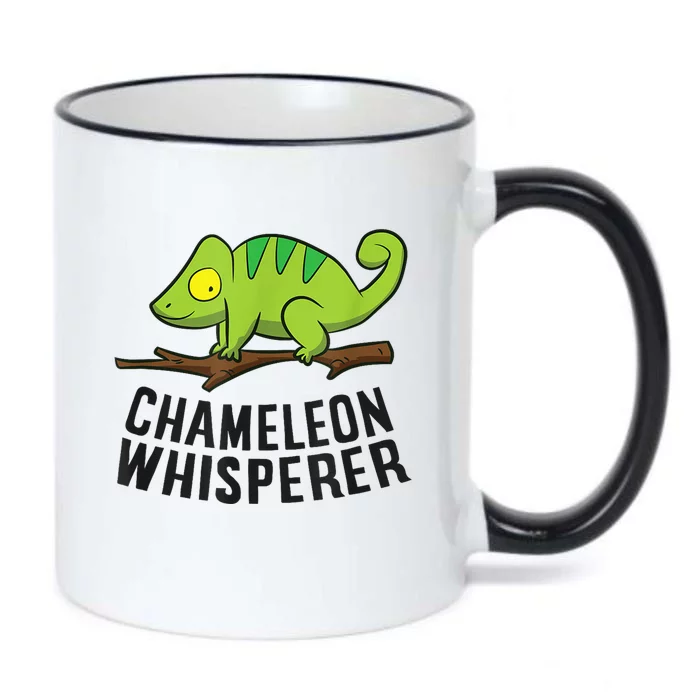 Chameleon Whisperer Reptile Lizards Funny Chameleon Black Color Changing Mug