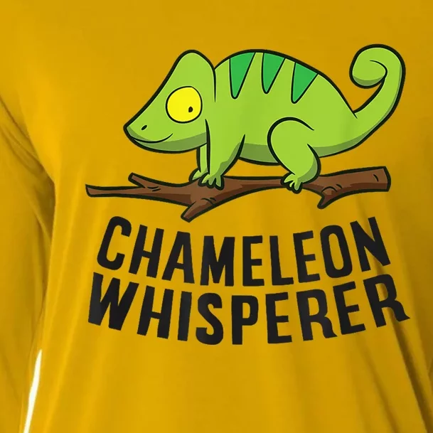 Chameleon Whisperer Reptile Lizards Funny Chameleon Cooling Performance Long Sleeve Crew