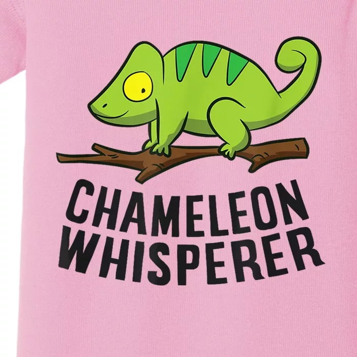 Chameleon Whisperer Reptile Lizards Funny Chameleon Baby Bodysuit