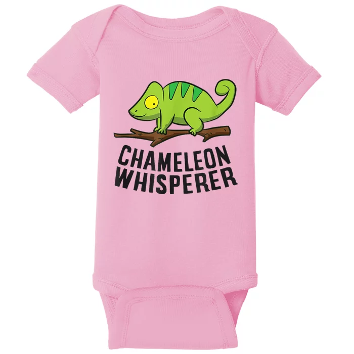 Chameleon Whisperer Reptile Lizards Funny Chameleon Baby Bodysuit