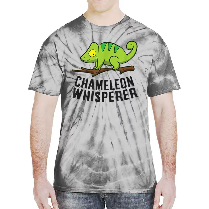 Chameleon Whisperer Reptile Lizards Funny Chameleon Tie-Dye T-Shirt