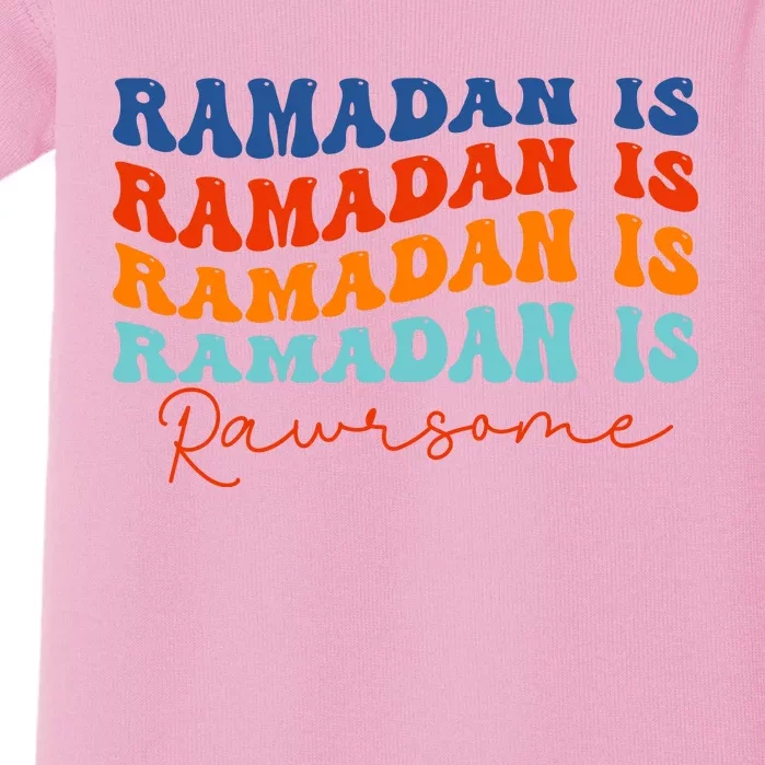 Cool Wavy Ramadan Is Rawrsome Baby Bodysuit