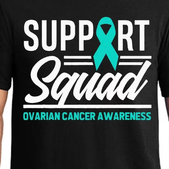 Cancer Warrior Support Squad Ovarian Cancer Awareness Pajama Set