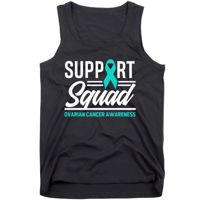 Cancer Warrior Support Squad Ovarian Cancer Awareness Tank Top