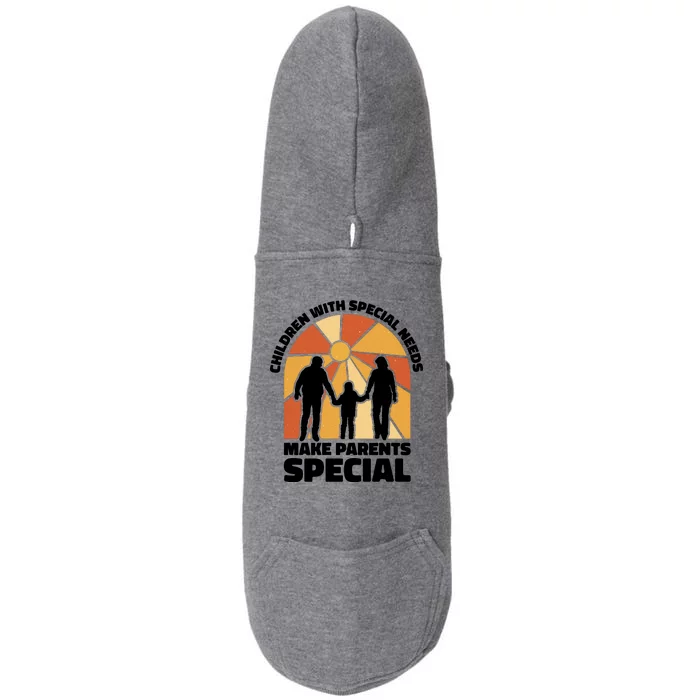 Children With Special Needs Make Parents Special Doggie 3-End Fleece Hoodie