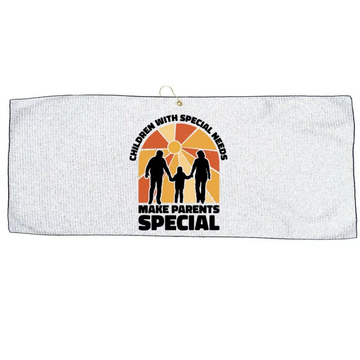 Children With Special Needs Make Parents Special Large Microfiber Waffle Golf Towel