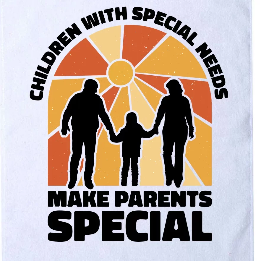 Children With Special Needs Make Parents Special Platinum Collection Golf Towel