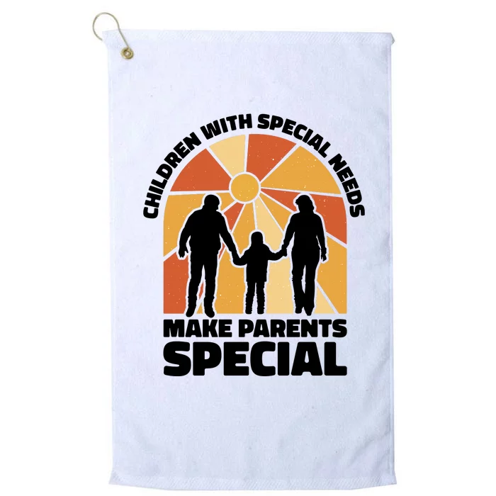 Children With Special Needs Make Parents Special Platinum Collection Golf Towel