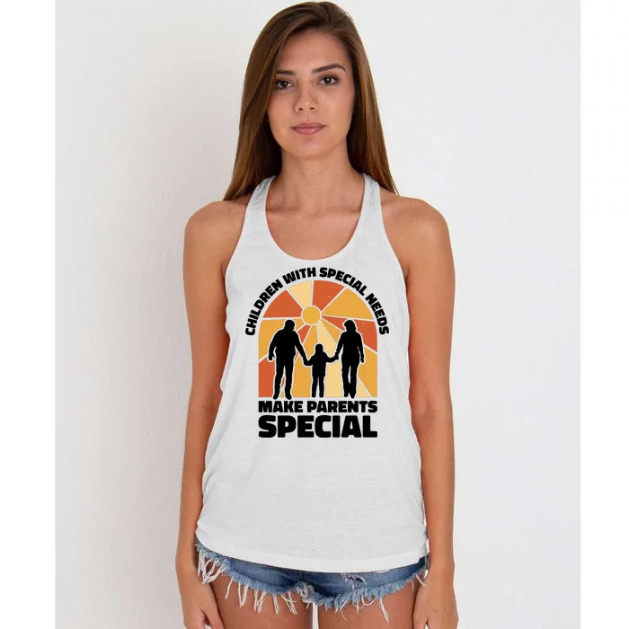 Children With Special Needs Make Parents Special Women's Knotted Racerback Tank