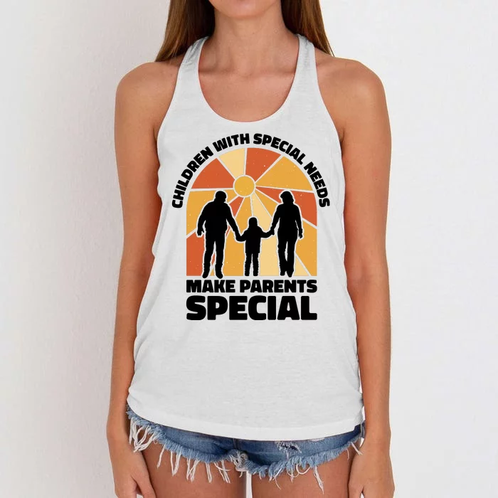 Children With Special Needs Make Parents Special Women's Knotted Racerback Tank