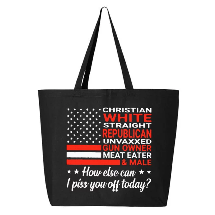 Christian White Straight Republican Unvaxxed Gun Owner Meat 25L Jumbo Tote