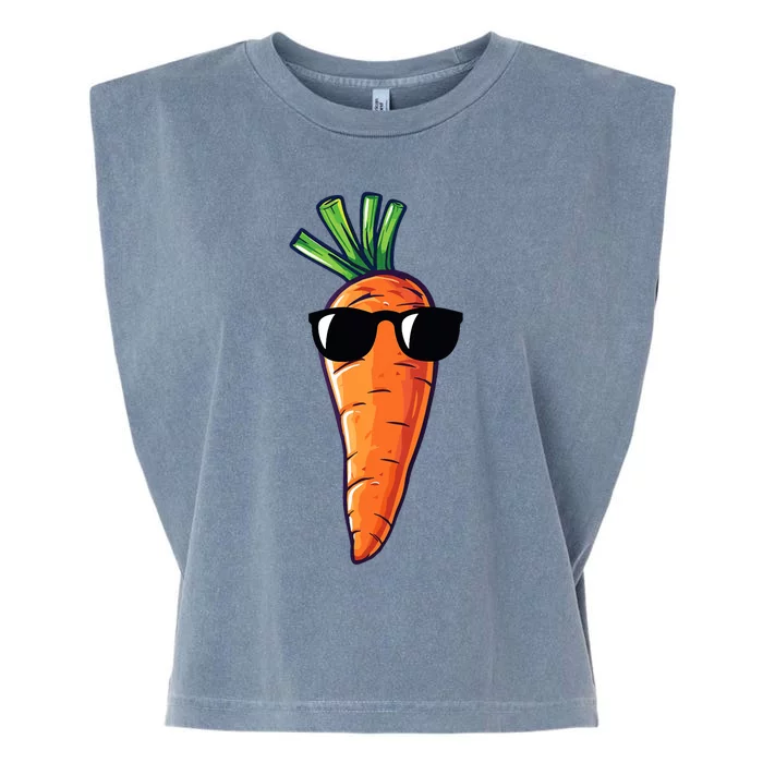 Carrot With Sunglasses Carrot Garment-Dyed Women's Muscle Tee