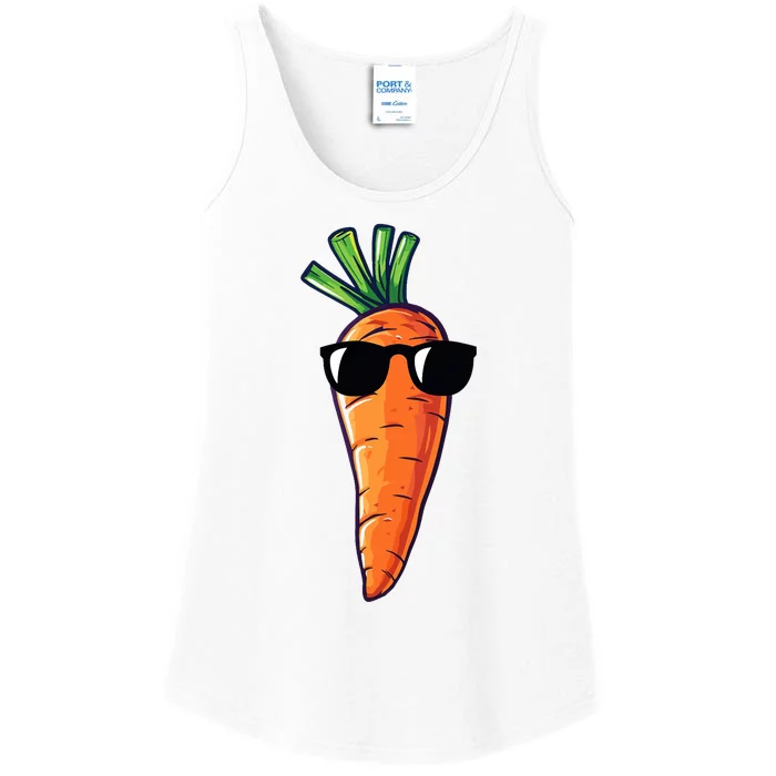 Carrot With Sunglasses Carrot Ladies Essential Tank