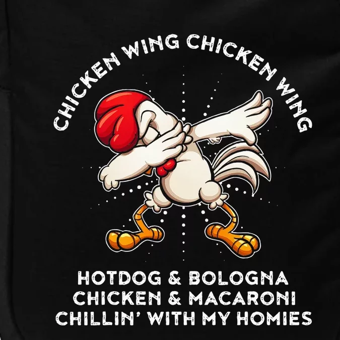 Chicken Wing Song Lyric Hot Dog Bologna Macaroni Impact Tech Backpack