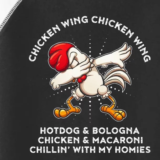 Chicken Wing Song Lyric Hot Dog Bologna Macaroni Toddler Fine Jersey T-Shirt