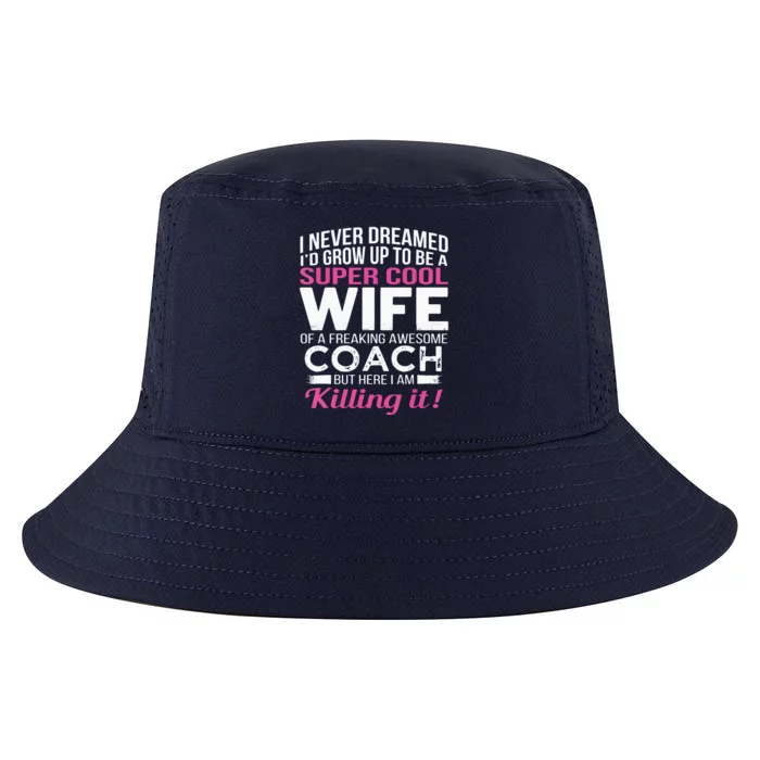 Coachs Wife Shirts Funny Gift For Wife Of Coach Cool Comfort Performance Bucket Hat