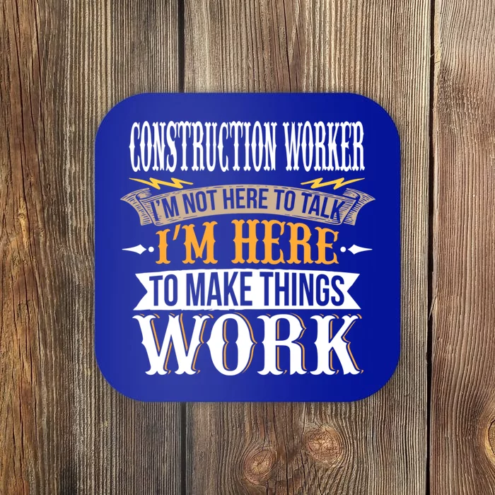 Construction Worker Sweat I Construction Worker Great Gift Coaster